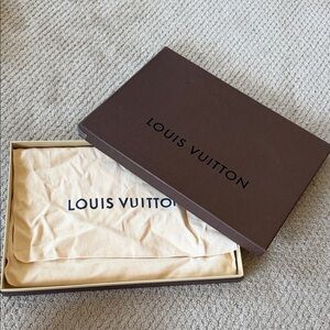 Louis Vuitton Brown Box with Cream Dust Bag